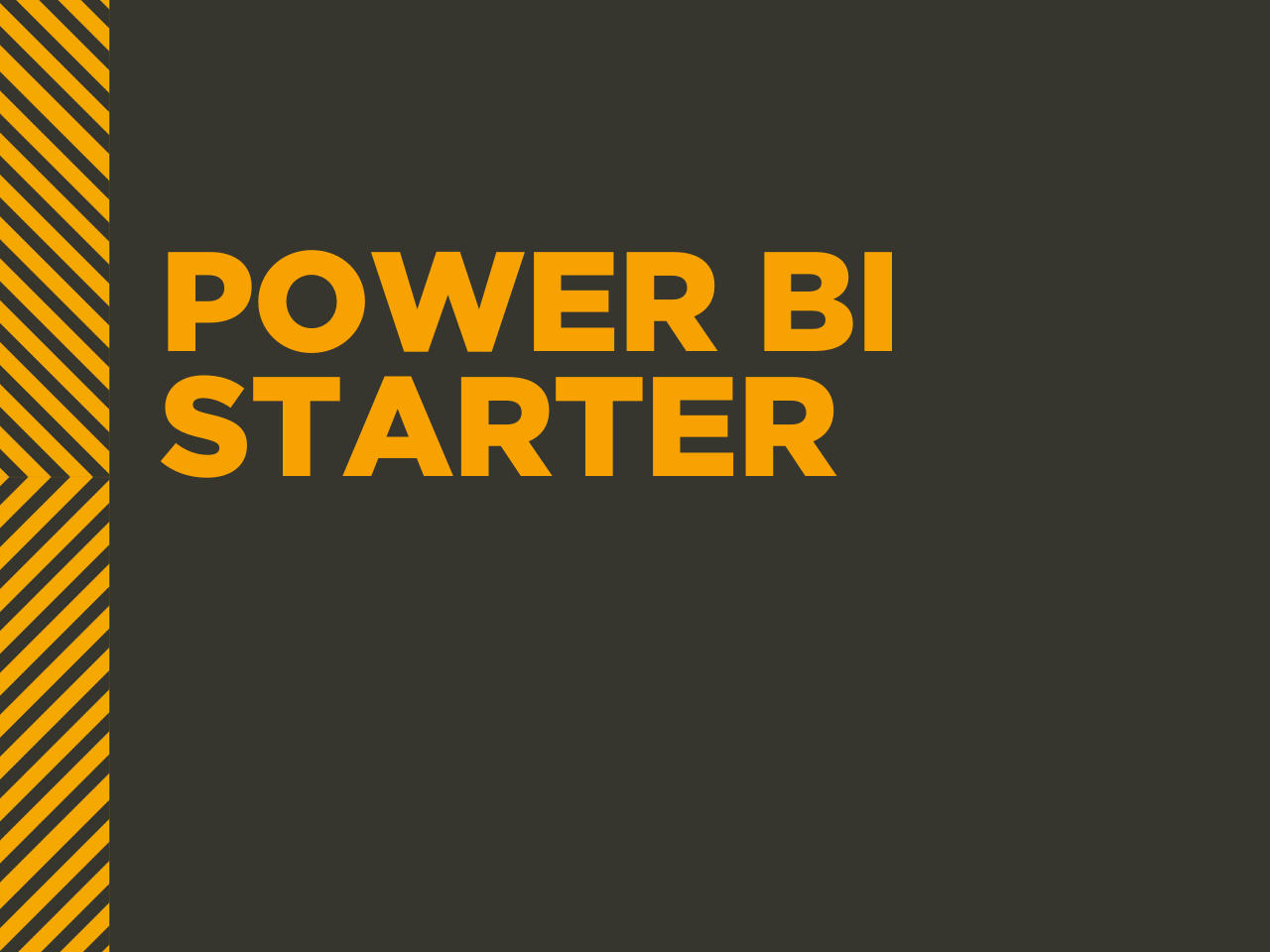 Masterclass Power BI Starter Masterclass Power BI Starter