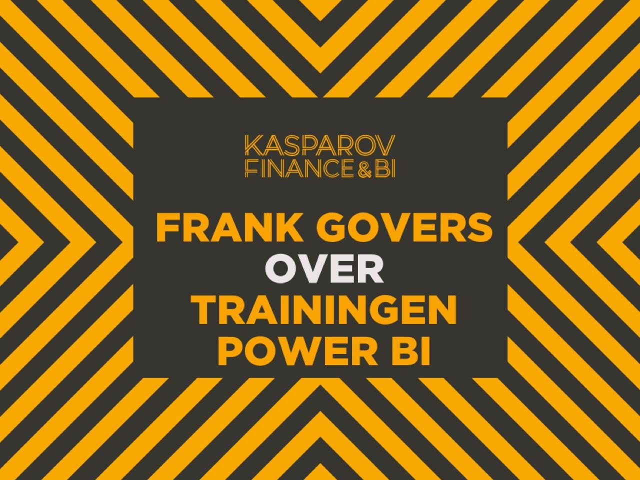 Power BI kasparov trainingen frank govers